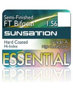 Semi-Finished Bifocal Flat Top Sunsation High Index 1.56 Hard Coated